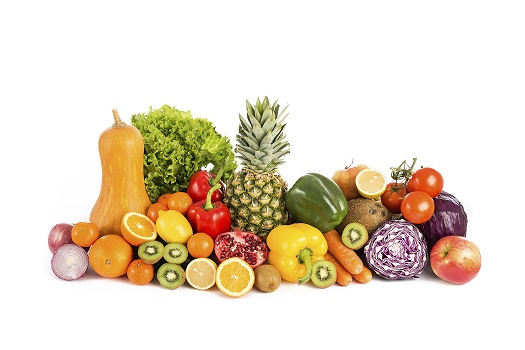 fruits and vegetables pile