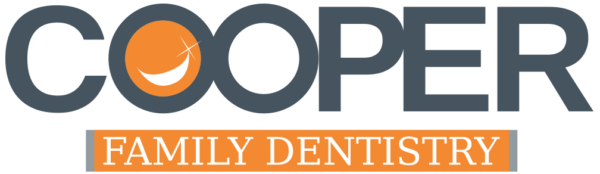 Cooper Family Dentistry logo with orange circle accent and professional branding