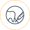Stylized illustration of a sleeping baby curled in a crescent moon shape.